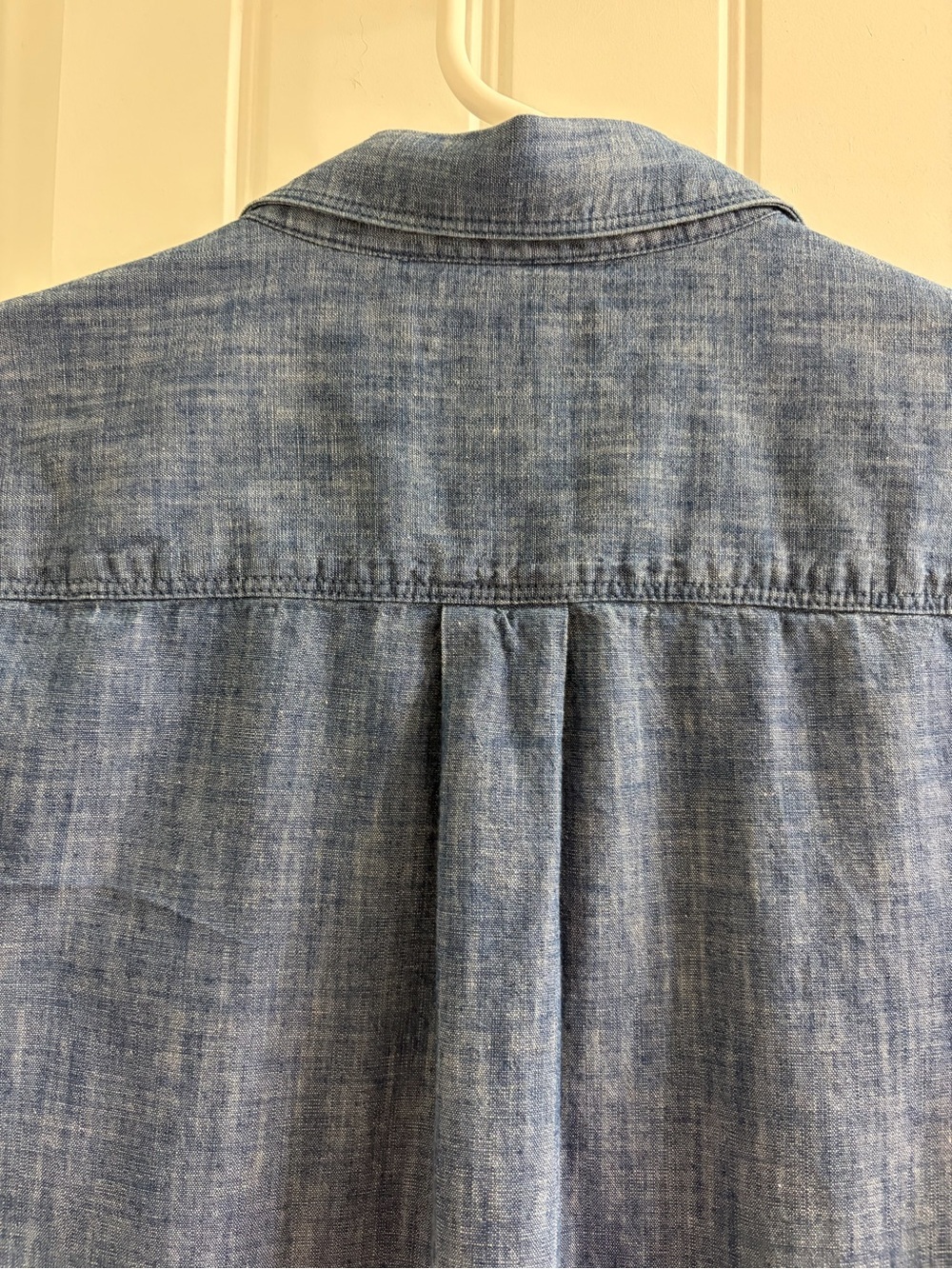 Lands' End Medium Blue Chambray 6 Shirt Dress Casual Preppy Teachercore - Picture 5 of 8